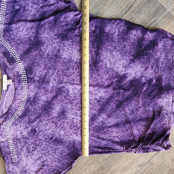 Purple Rhinestone roz&ALI top - Picture 10 of 11